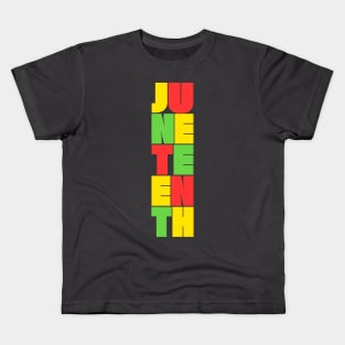 Juneteenth - Typography Design Kids T-Shirt